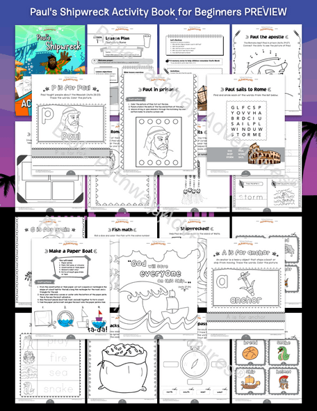 Paul's Shipwreck Activity Book for Beginners