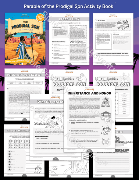 Bible Parable: The Prodigal Son Activity Book