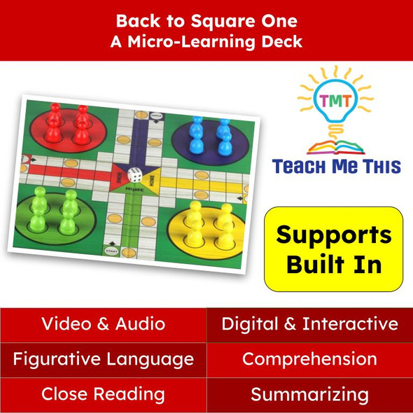 Back to Square One Figurative Language Reading Passage and Activities