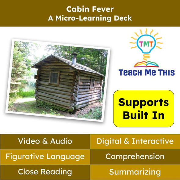 Cabin Fever Figurative Language Reading Passage and Activities