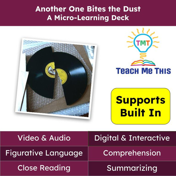 Another One Bites the Dust Figurative Language Reading Passage and Activities