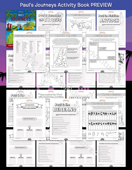 Paul's Journeys Activity Book