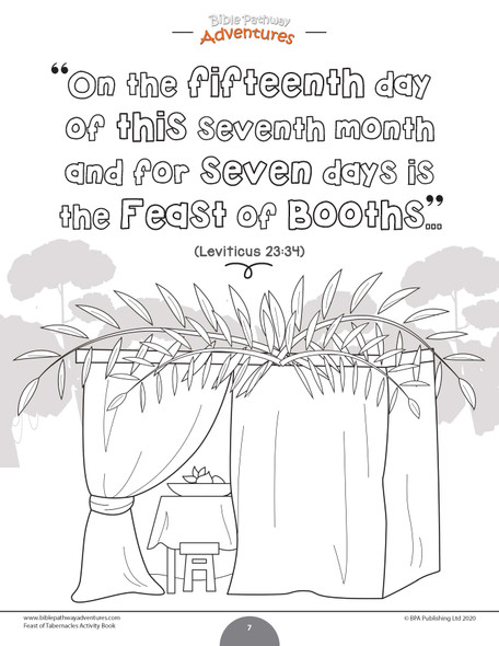 Feast of Tabernacles Activity Book (Sukkot)