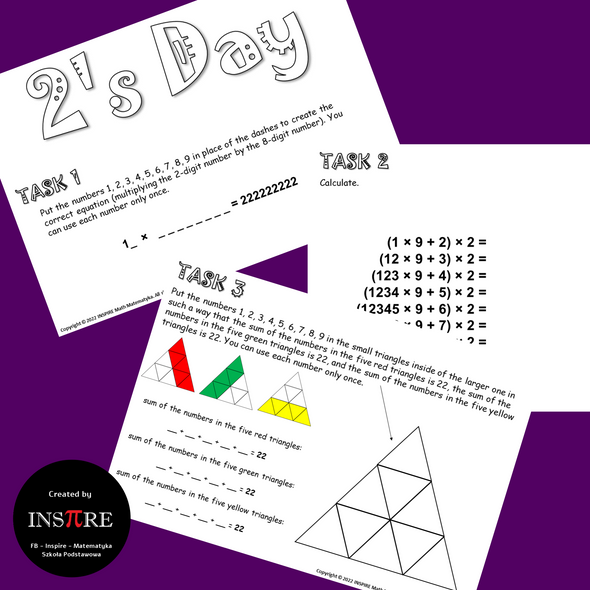 FREE TwosDay Math Challenge 2s Day Twos Day Two's Day Activities 2's Day 2-22-22