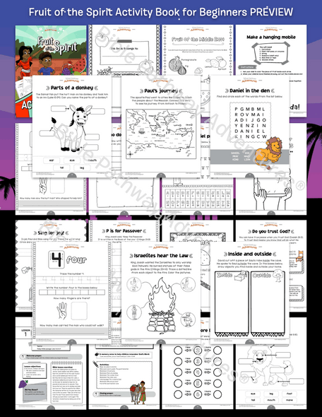 Fruit of the Spirit Activity Book for Beginners