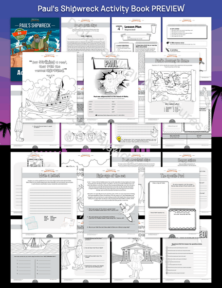 Paul's Shipwreck Activity Book (kids ages 6-12)