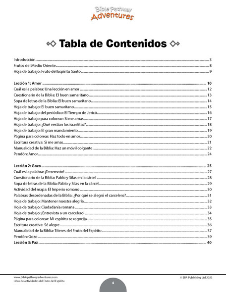 Currículo | Estudios bíblicos sobre el Fruto del Espíritu (grados 3-6)