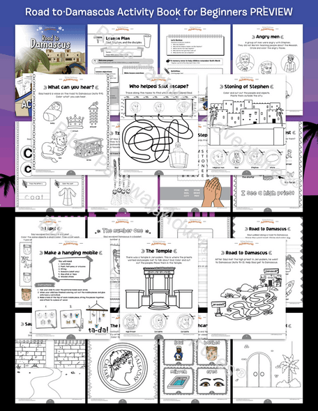 Road to Damascus Activity Book for Beginners