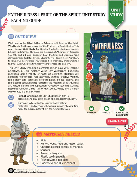 Unit Study | Faithfulness: Fruit of the Spirit (Grades 3-6)