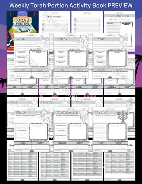 Weekly Torah Portion Coloring Activity Book