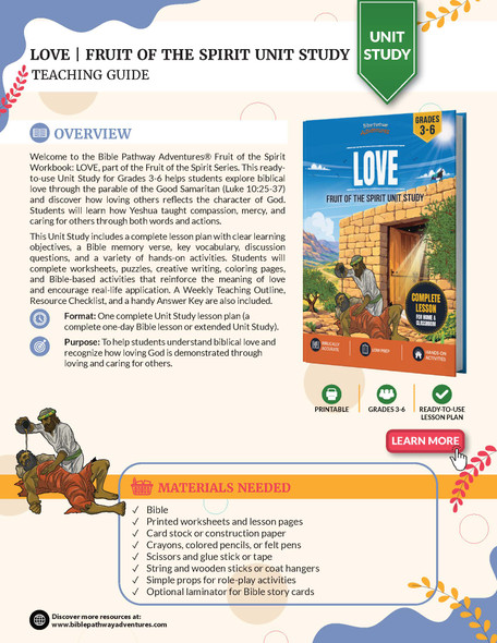 Unit Study | Love: Fruit of the Spirit (Grades 3-6)