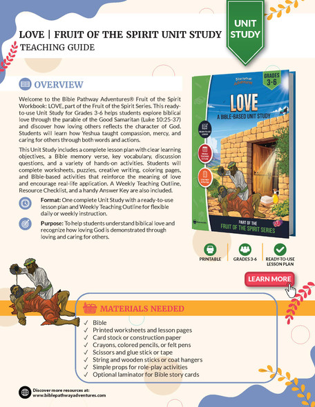 Unit Study | Love: Fruit of the Spirit (Grades 3-6)
