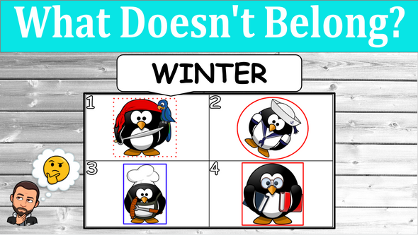 What Doesn't Belong Winter | Critical Thinking Activity