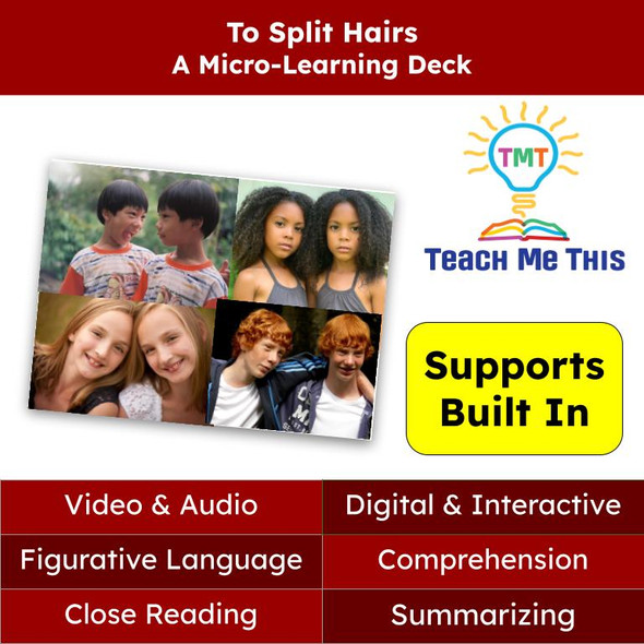 To Split Hairs Figurative Language Reading Passage and Activities