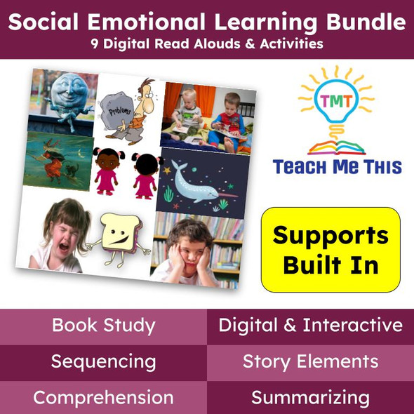 Social Emotional Learning Read Alouds and  Activities BUNDLE