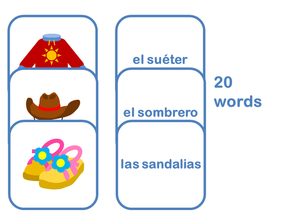 Spanish Clothes Memory Game