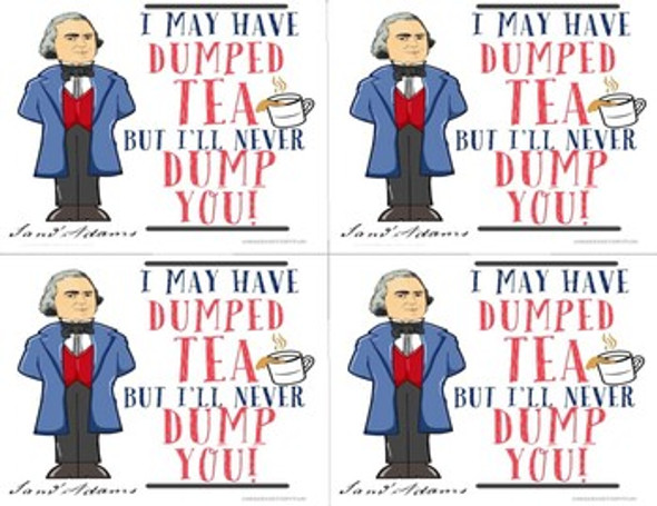 Samuel Adams "I May Have Dumped Tea" Historical Valentine