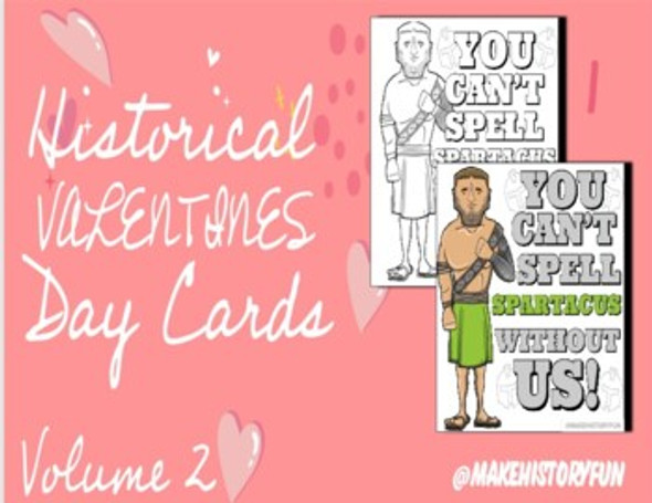 Spartacus "You Can't Spell Spartacus Without US" Valentines Day Card