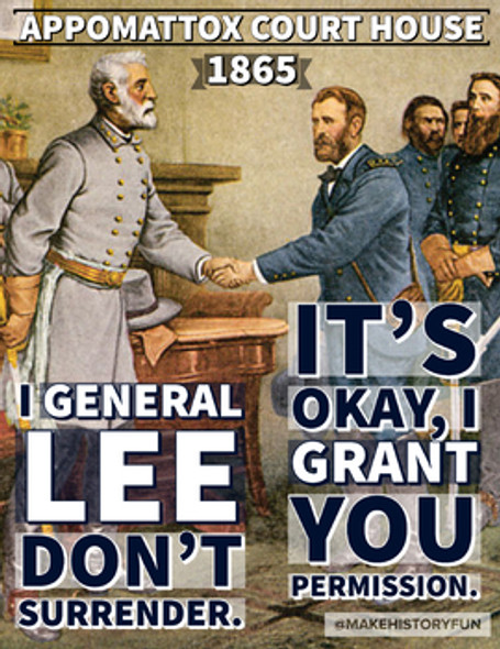 FREE Appomattox Court House Robert E. Lee and Ulysses S. Grant Poster