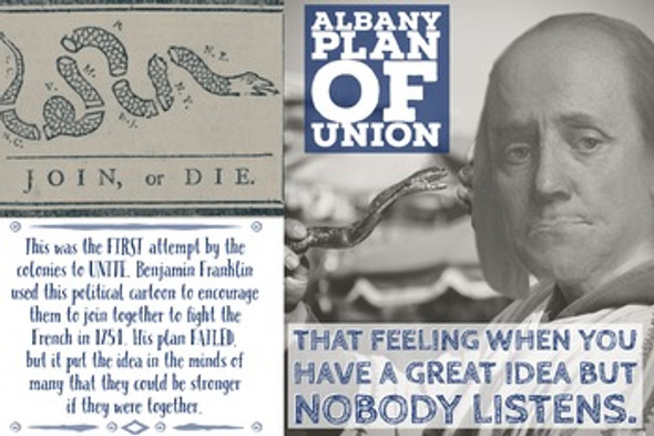 Albany Plan of Union Word Wall Poster