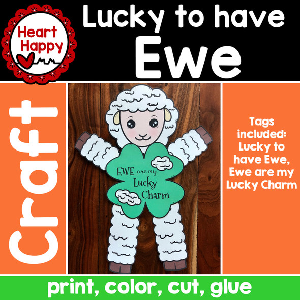 Lucky to have Ewe Sheep Craft | St. Patrick's Day