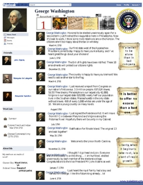 Presidential Fakebook Templates for All 45 Presidents!!!