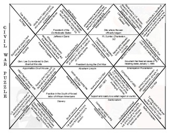 Hands on History-11 U.S. History Review Puzzles Plus 6 Puzzle Templates