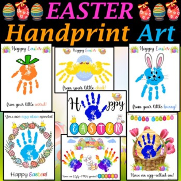 Easter Handprint Keepsake Art