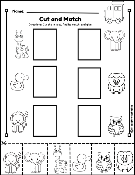 Matching Printable Activity