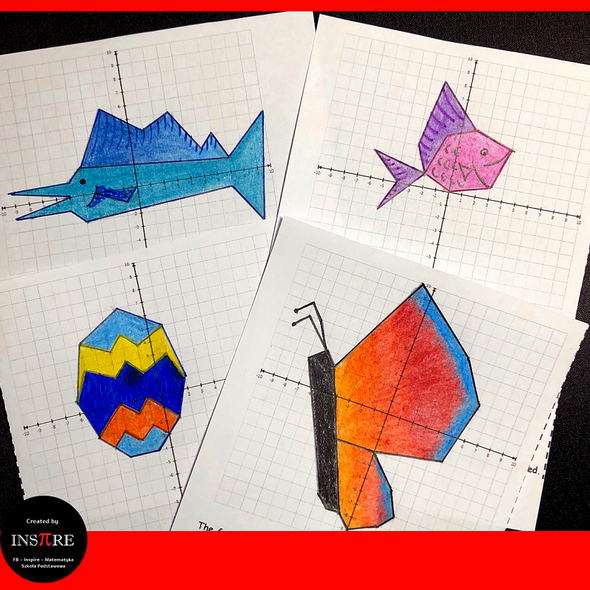 Transformations of Functions Translations Reflections Mystery Pictures Math Art