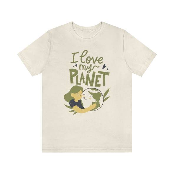 "I love my planet" Crew Neck T-shirt