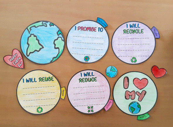 Earth Day Flip Book | Earth Day Craftivity | Earth Day Craft | Earth Day Writing Prompts 