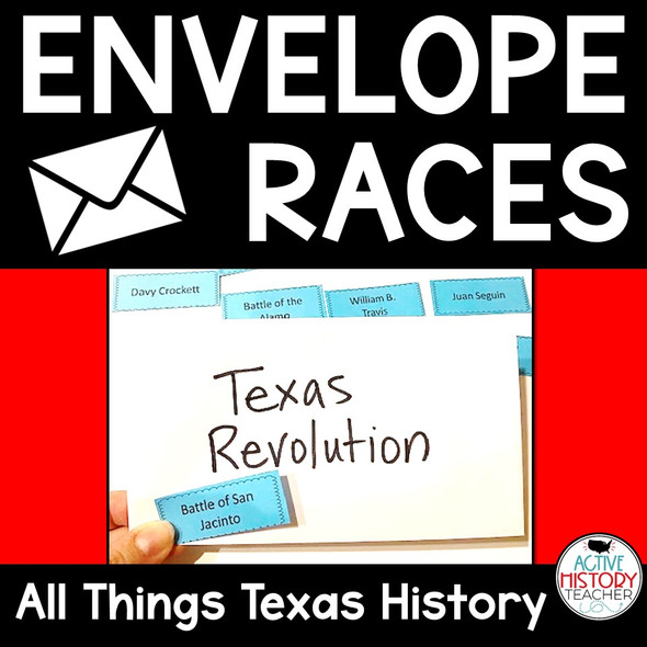 Texas History Review Game Envelope Races