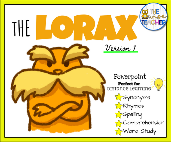 The Lorax (Earth Day) Spring Resource l Book Companion