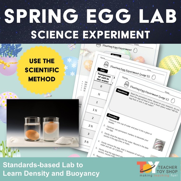 Spring Buoyancy and Density Egg Lab | Google Slides™ + print