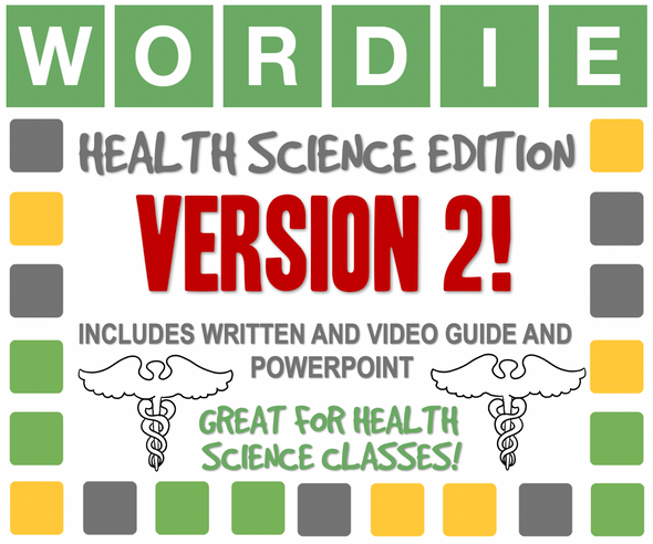 HEALTH SCIENCE WORDIE VERSION 2! 10 medical based terms to reveal! - FREE