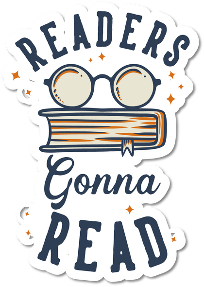 "Readers Gonna Read" Die-Cut Sticker