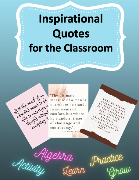 Inspirational Quotes for the Classroom