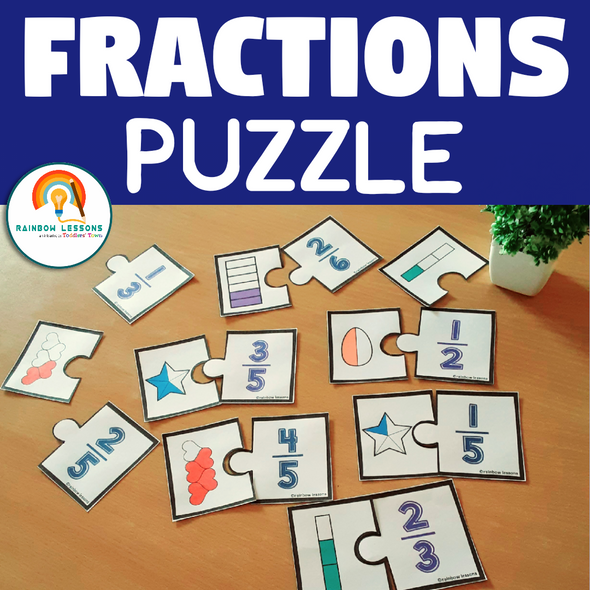 Fractions First Grade | Fractions Game | Fractions Puzzles | Math Puzzles