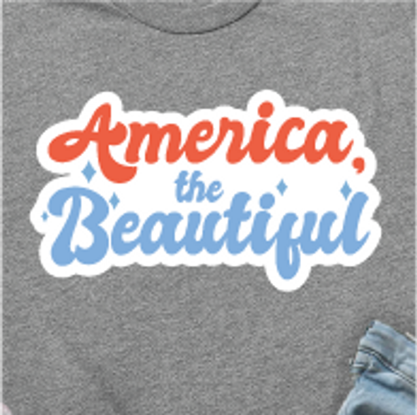 "America the Beautiful" Crew Neck T-Shirt