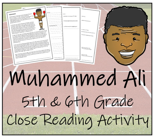 Muhammed Ali Close Reading Activity | 5th Grade & 6th Grade
