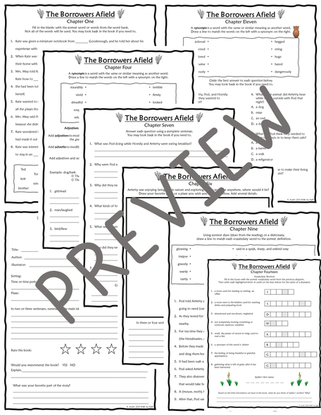 The Borrowers Afield Novel Study