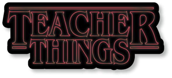 "Teacher Things" Die Cut Sticker