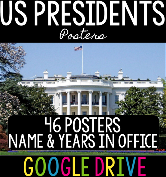 US Presidents Posters