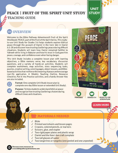 Unit Study | Peace: Fruit of the Spirit (Grades 3-6)