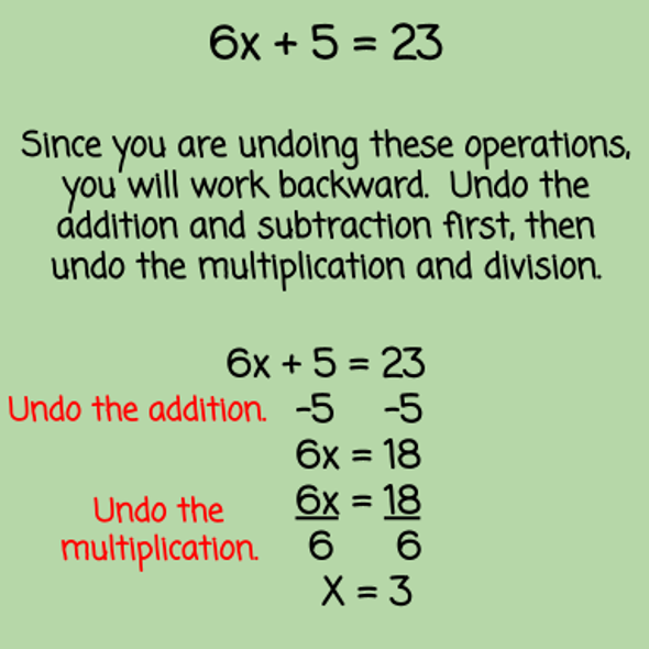 2-Step Equations Lesson