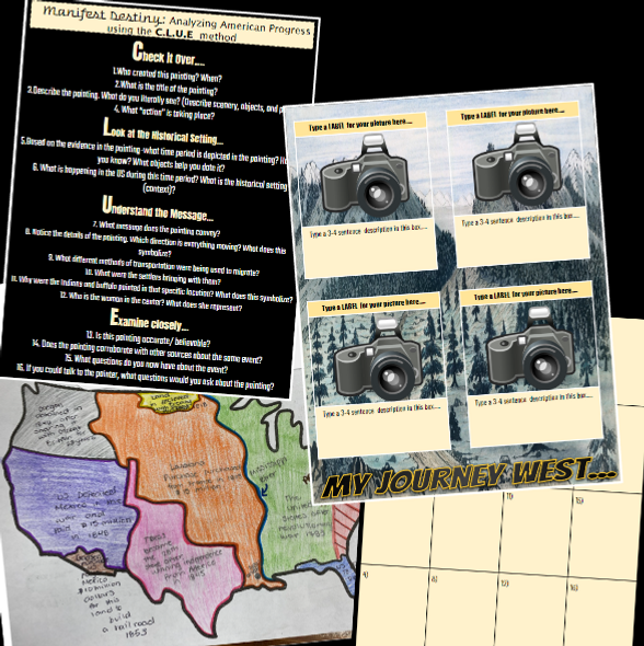 U.S. History | Westward Expansion | Manifest Destiny | Activities Collection