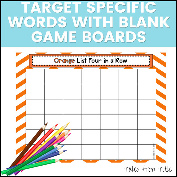 Fry's First 100 Sight Word Games: Four in a Row: Words 11 - 20 - Printable