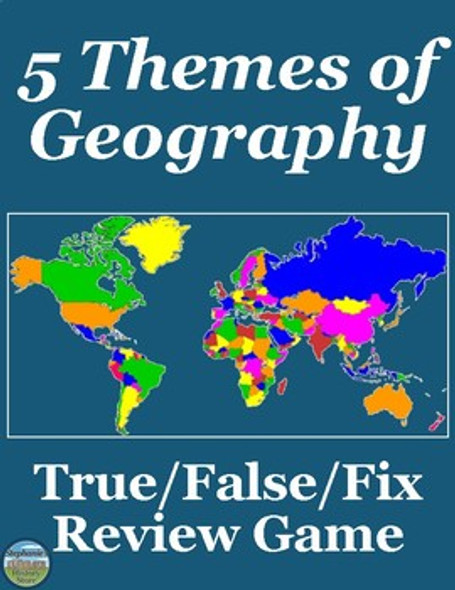 5 Themes of Geography True False Fix