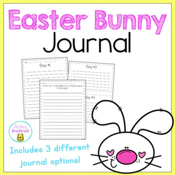 Easter Writing Journal Activity 1st 2nd 3rd Grade 